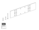 GU MONTAGEPLAAT VOOR OTS 536 / 634 / 634x