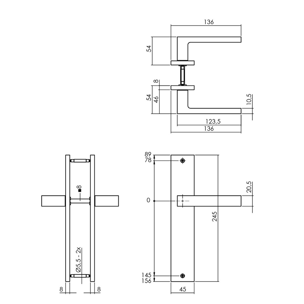 INTERSTEEL KRUKKENPAAR HERA OP SCHILD BLIND