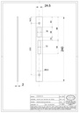 IBFM 2501A SLUITPLAAT VOOR SMALSLOT SERIE 2501