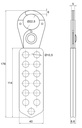 IFAM BRANDWERENDE MULTI LOCKOUT HANGSLOTKLEM VOOR 13 HANGSLOTEN