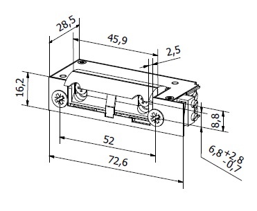 BIRA XS12UWMV ELEKTRISCHE DEUROPENER