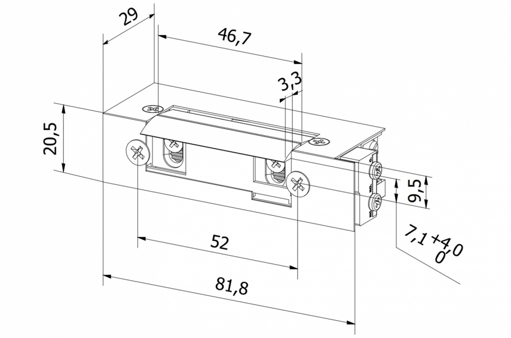 BIRA S12UWMV ELEKTRISCHE DEUROPENER