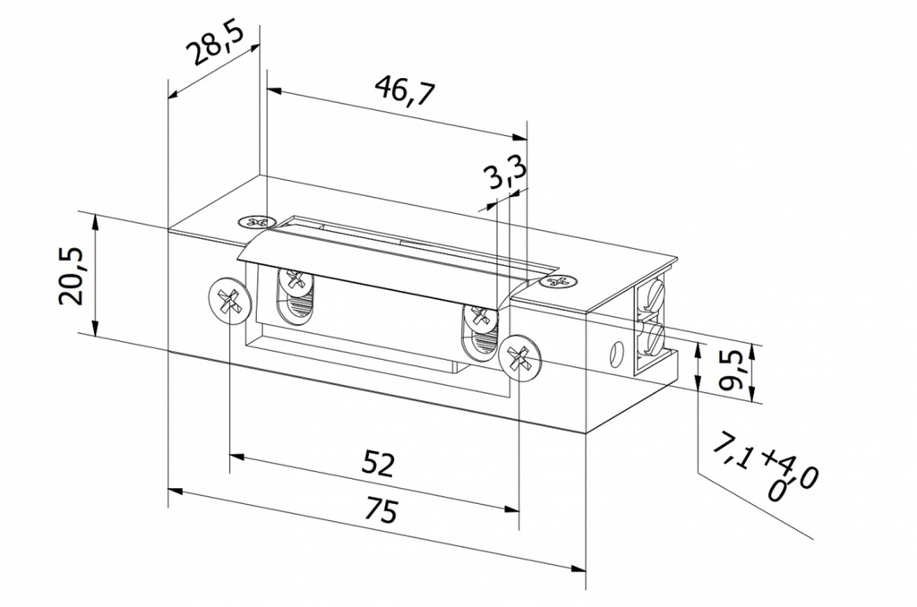 BIRA S24UPWMV ELEKTRISCHE DEUROPENER