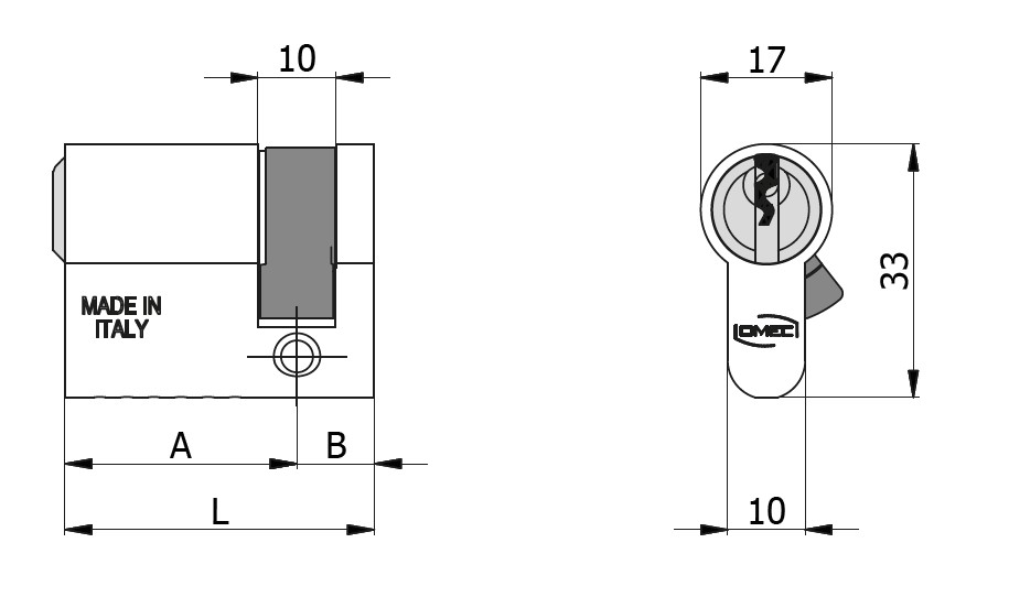 OMEC 120L ALUMINIUM BASIS CILINDER