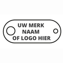SLEUTELLABEL IN KUNSTSTOF MET RING EN NAAMSTEMPEL - 2500 stuks