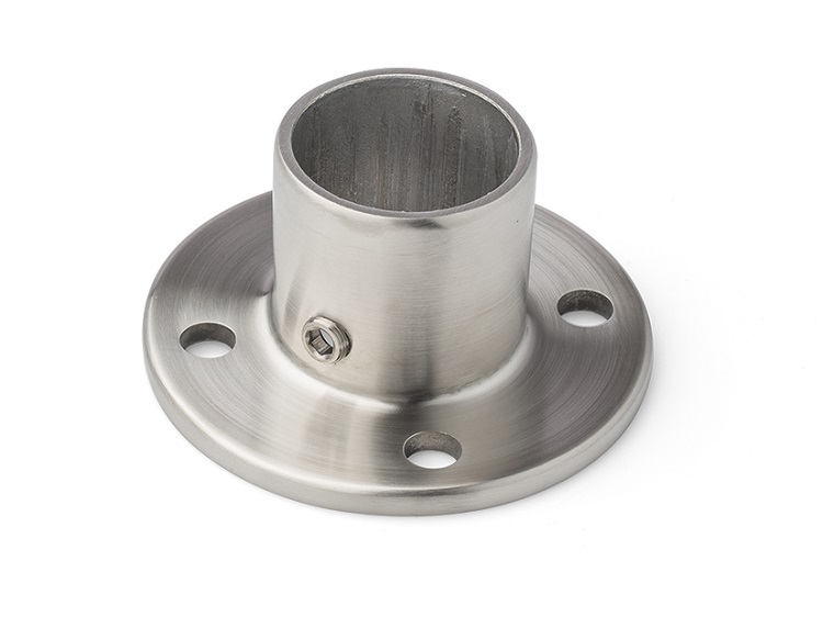 [1999.0500.16.1] DIPANOX TZUWI INOX DESIGN KOPPELING: VOETPLAAT ROND 1B (Ø 28)