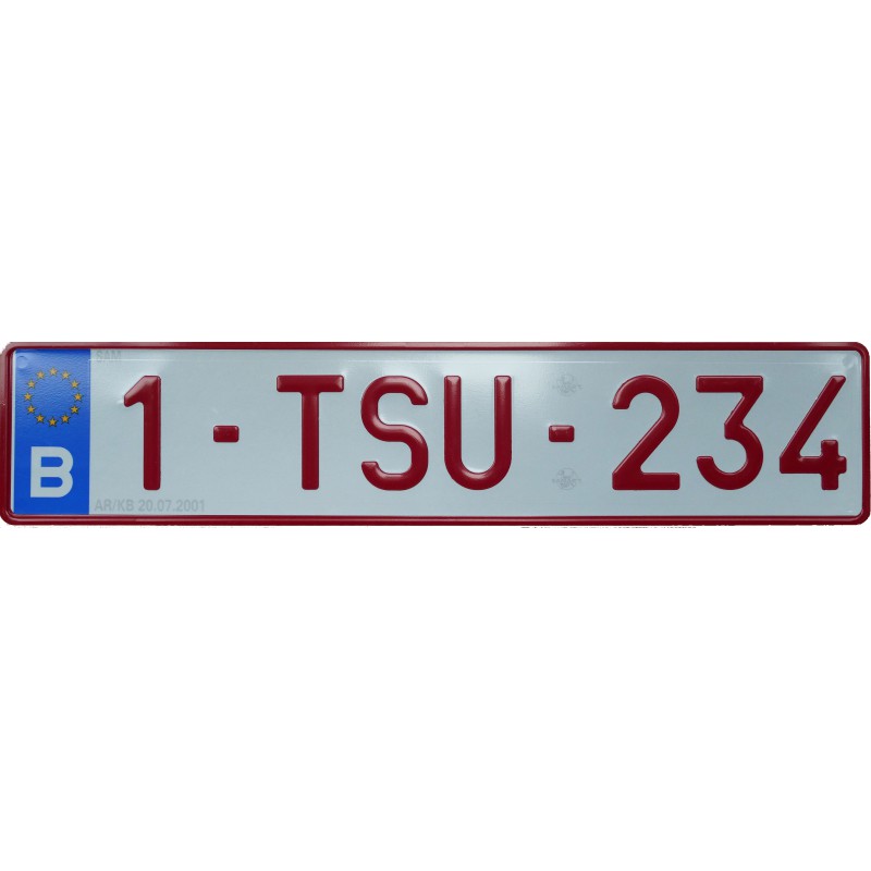 NUMMERPLAAT PERSEN (CEE (car))