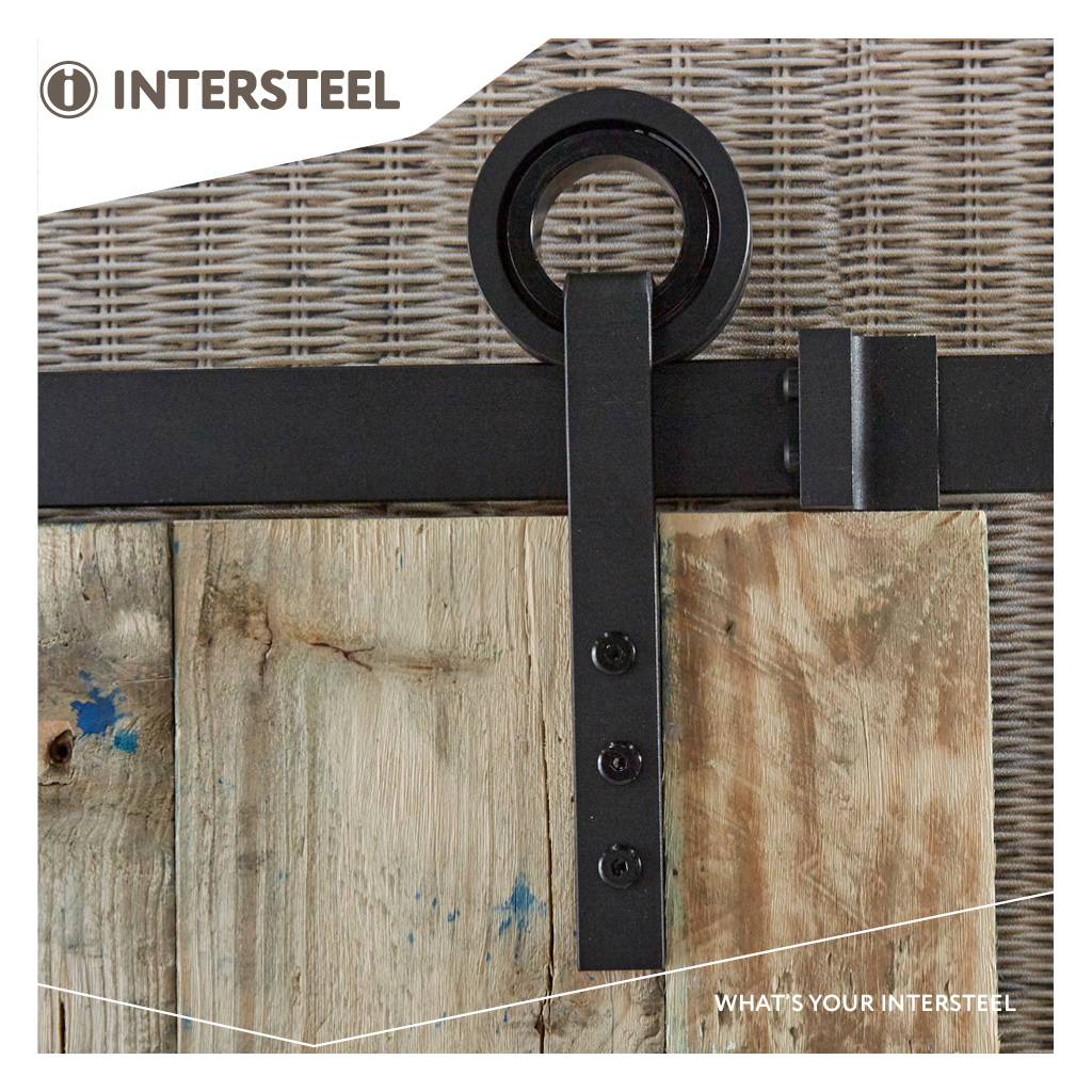 [0023.450123] INTERSTEEL MODERN SCHUIFDEURSYSTEEM (Front side of door, Matt black)