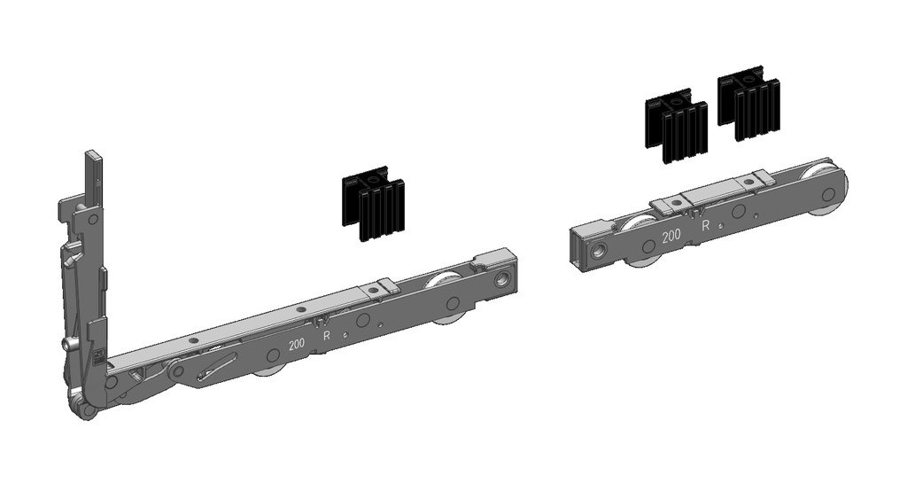 SI-SIEGENIA HS200 TS C1 LAUFWAGEN FÜR HEBESCHIEBEFENSTER