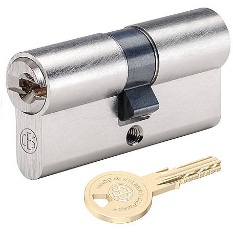 [RHM-3110] CES RHM VEILIGHEIDCILINDER SKG** (31, 10 (half cylinder), Without, No, Nickel-plated)