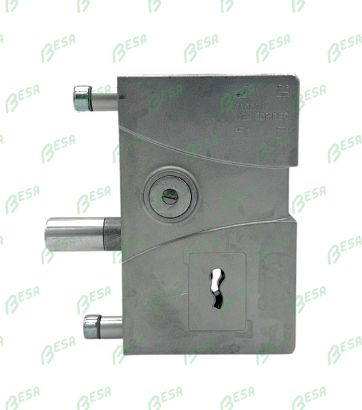 JACOT DES COMBES 102 DOOR LOCK WITH MULTI-TOOTH KEY, WITHOUT HANDLE