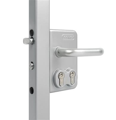 [P00022574-ZILV] LOCINOX LDKZD1 DOPPELZYLINDERSCHLOSS (Quadratisch, 10, Silber)