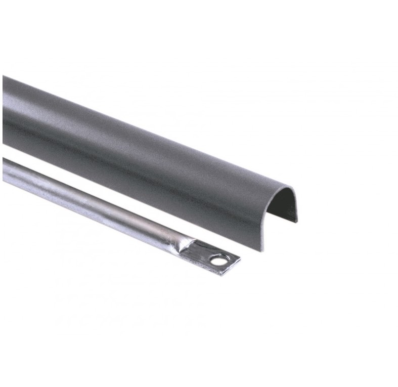 FAPIM OLTRE: VERBINDINGSTANGEN MET AFDEKKAP LENGTE 950MM ZWART