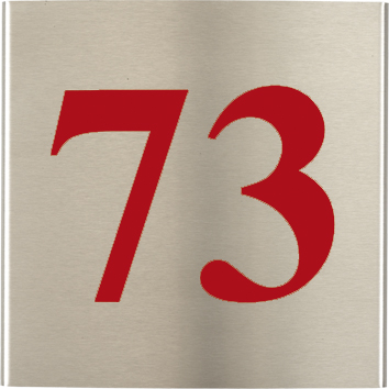 [1001] PERSONALISED NAME PLATE IN STAINLESS STEEL (1001)