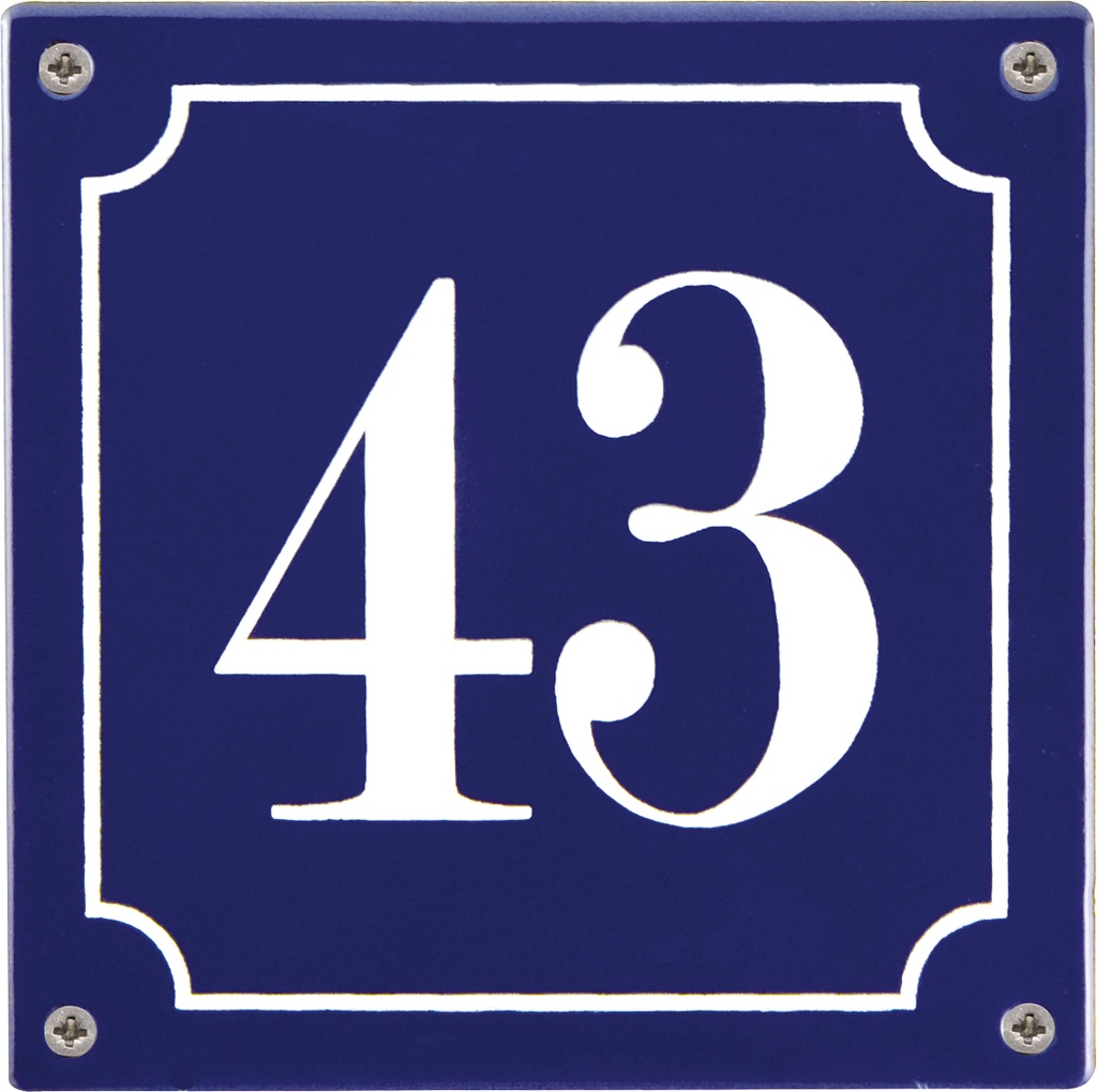 PLAQUE PERSONNALISÉE EN ÉMAIL