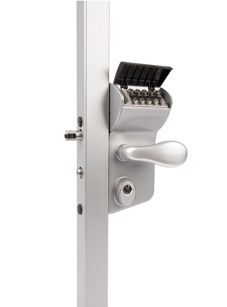 [P00013434-SILV] LOCINOX LMKQV2 VINCI - MECHANISCH CODESLOT IN OPBOUW (Vierkant, 10 tot 30, Zilver)
