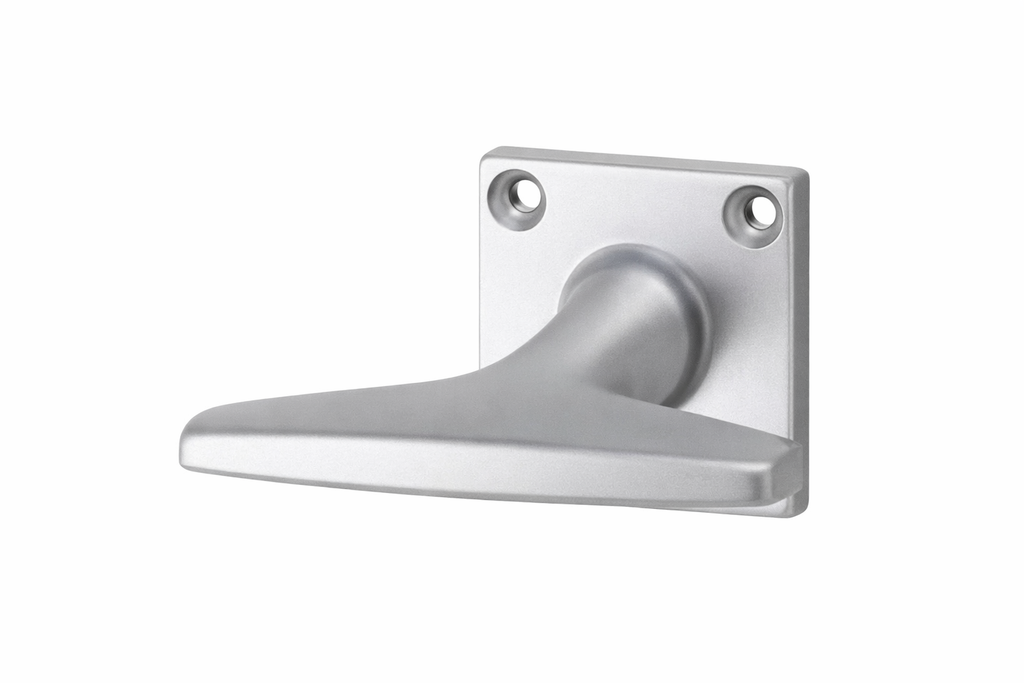 [14.1060WSS.02.F1] BESA T-KRUK OP VIERKANTE ROZET (F1 - Aluminium)