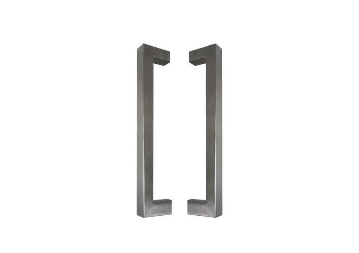 EDELSTAHL-TÜRGRIFF MODELL U90°K 01 ⧄ 40/40 - Paar