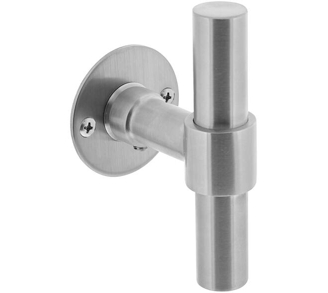 [0035.167102A] INTERSTEEL T-KRUK GATDEEL OP ROZET (acier inoxydable brossé)