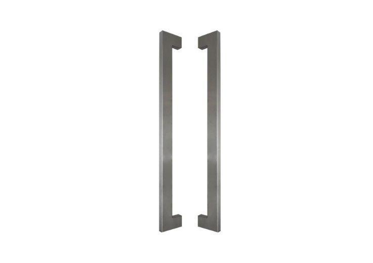 INOX DOOR HANDLE MODEL U90°K 02 ⧄ 20/40 - pair