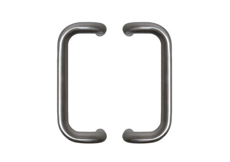 INOX DOOR HANDLE MODEL D Ø 25 - pair