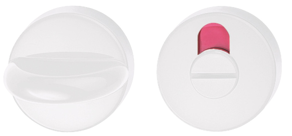 [306.23NR.98.38-48.FBM] HEWI POLYAMIDE WC-ROZET PER PAAR (Signalweiß)