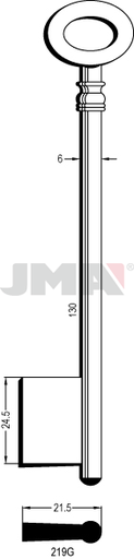 [219G] JMA BRUTE SLEUTEL PROFIEL 219G