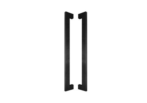 POIGNÉE DE PORTE EN ALUMINIUM MODÈLE U90°K 02 ⧄ 20/40 - paire